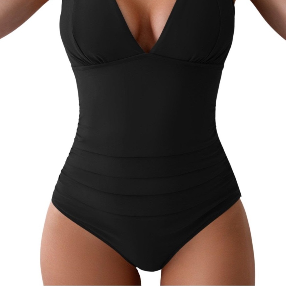 Eomenie Black One Piece Swimsuit - Picture 3 of 8